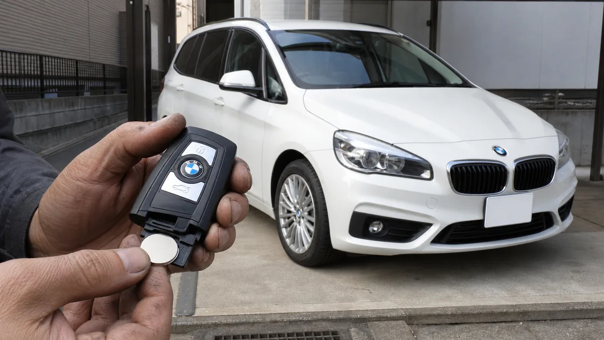 BMW BMW 2シリーズ グランツアラー F46 スマートキー電池交換 CR2450