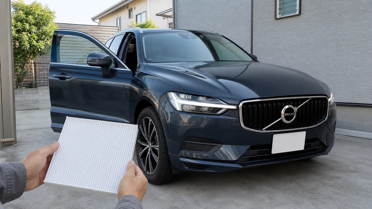 Volvo ボルボ エアコンフィルター交換 10分DIY XC60/V60/S60