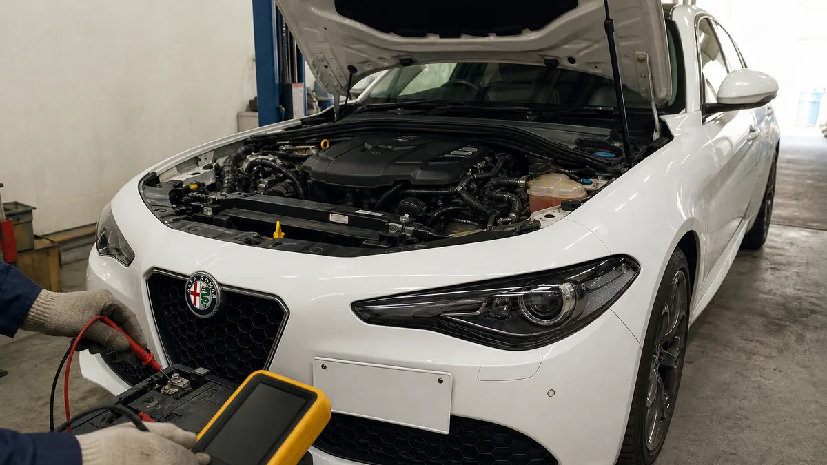 Alfa Romeo Alfa Romeo バッテリー警告灯 発電異常・原因と対処