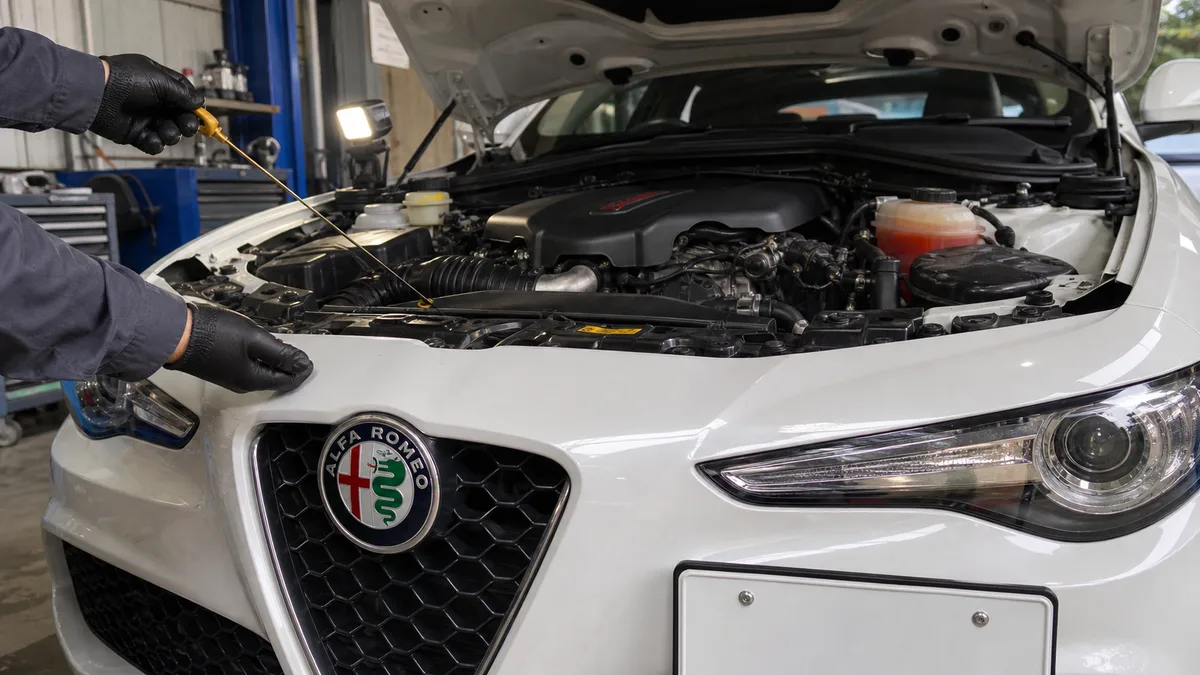 Alfa Romeo Alfa Romeo オイル圧力警告灯 赤は即停車・対処