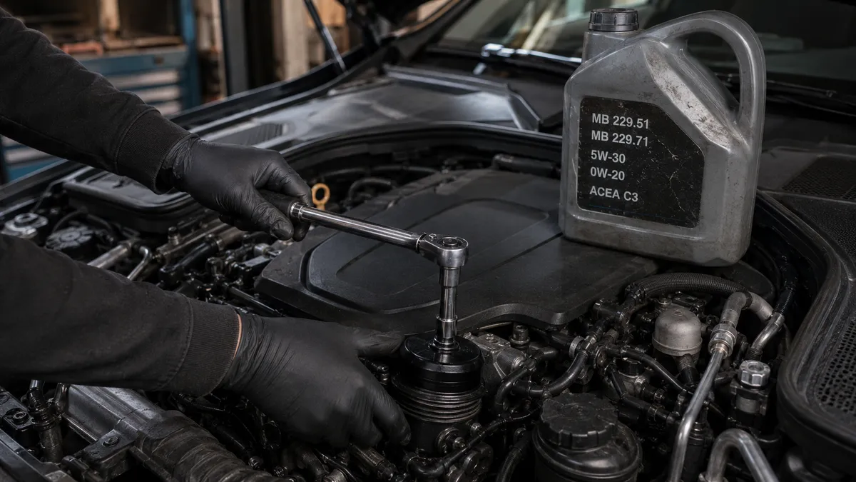 Mercedes-Benz ベンツ Cクラス オイル交換 W205 5W-30 容量5.5L【2026年版】