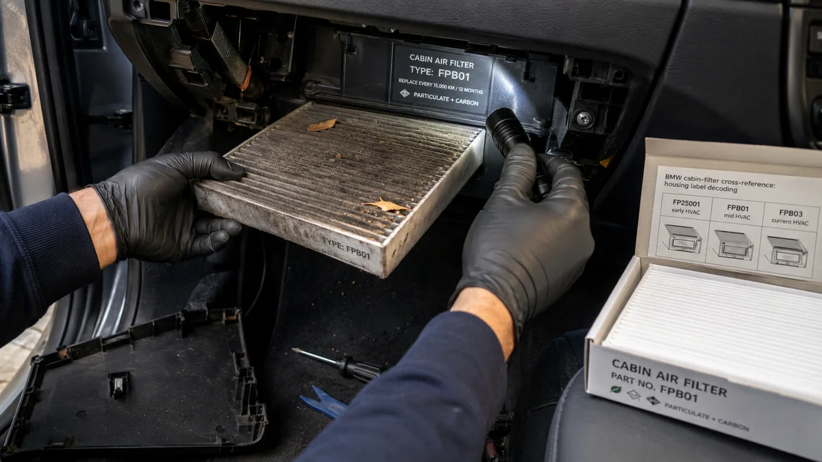 BMW BMW エアコンフィルター交換 3/1シリーズ・X3 世代別 10分DIY