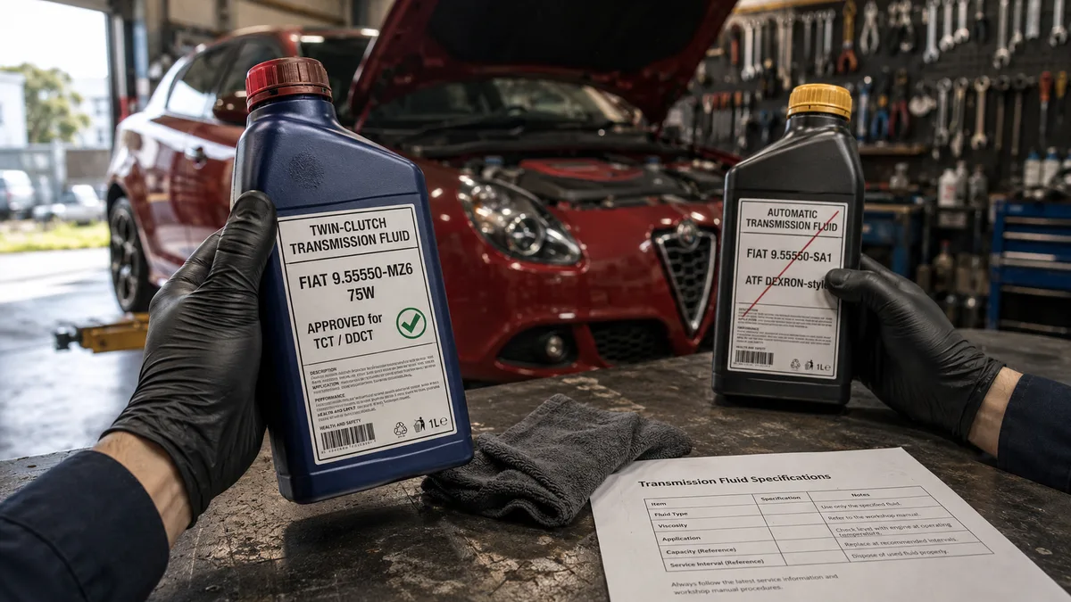 Alfa Romeo アルファロメオ ジュリエッタ ミッションオイル交換 TCT専用