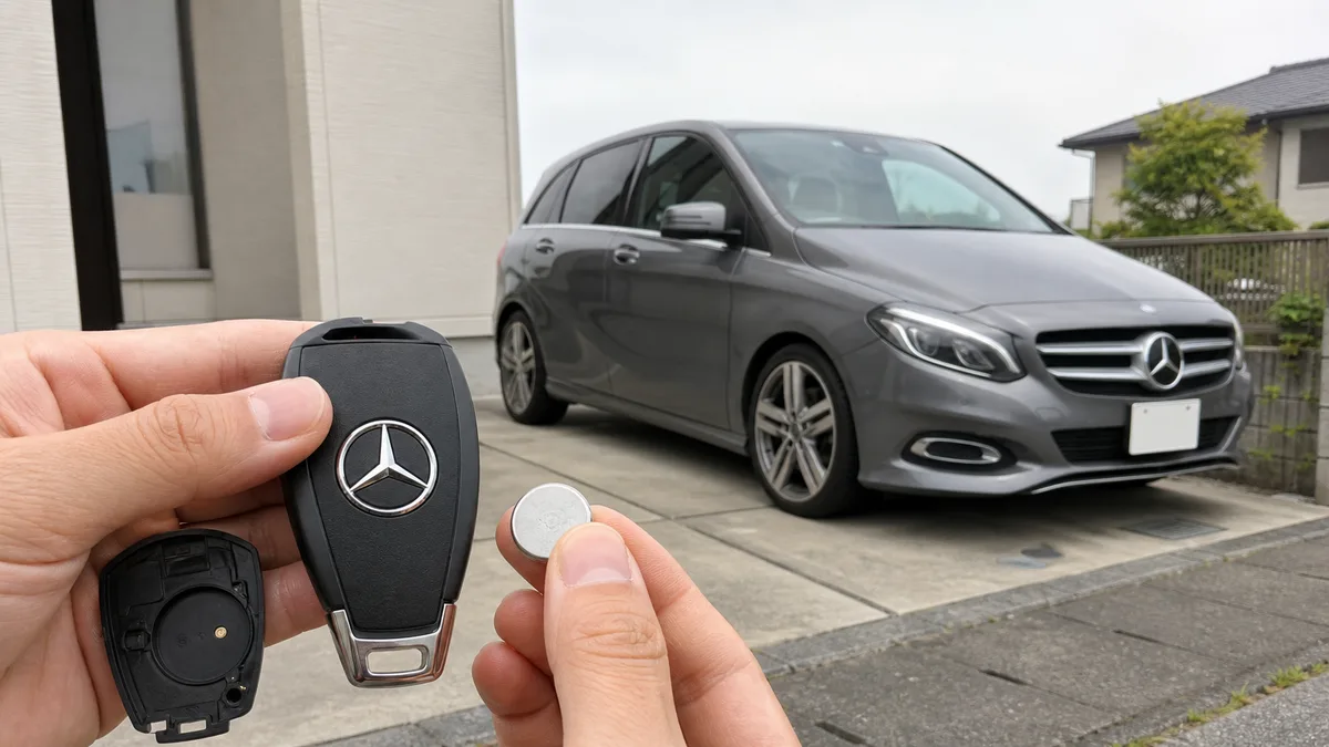 Mercedes-Benz Mercedes-Benz Bクラス W246 スマートキー電池交換 CR2032