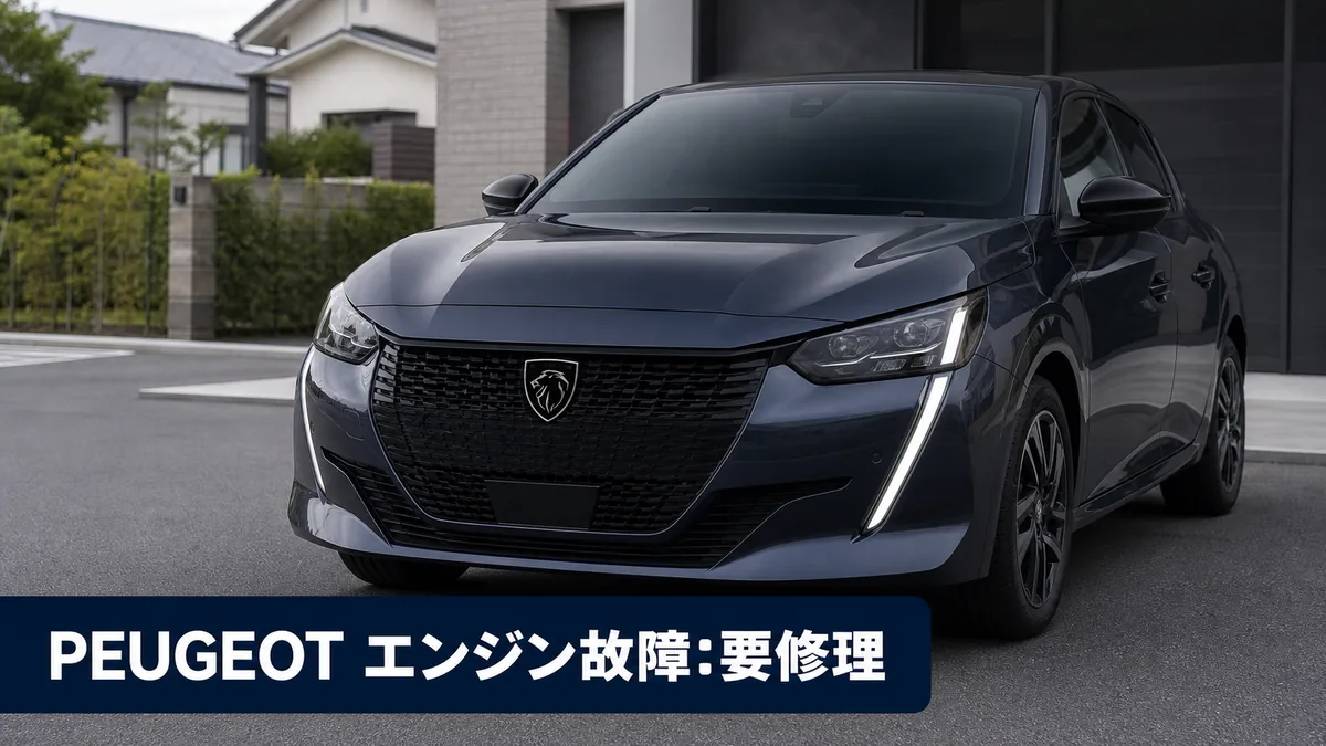 Peugeot プジョー「エンジン故障:要修理」の原因と対処 走れるかの判断