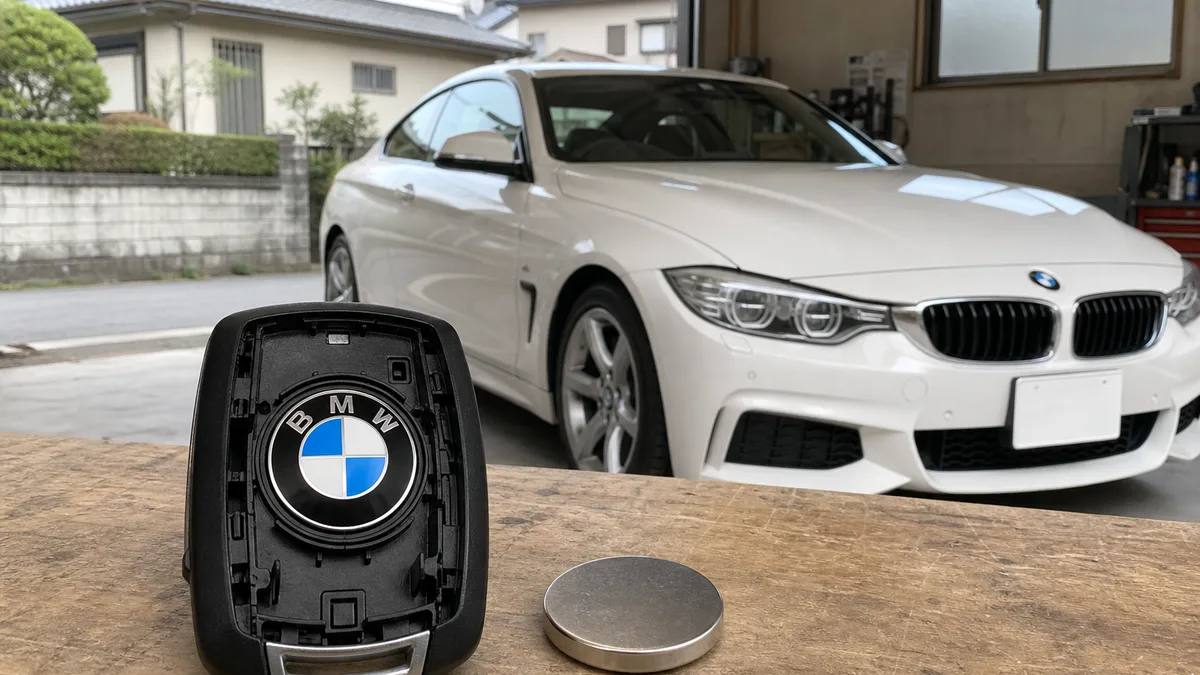 BMW BMW 4シリーズ クーペ F32 キー電池交換 CR2450・2分